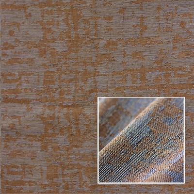 Novel Chroma Camel in 369 Brown Drapery Polyester  Blend Fire Rated Fabric NFPA 701 Flame Retardant  Faux Linen  Extra Wide Sheer   Fabric