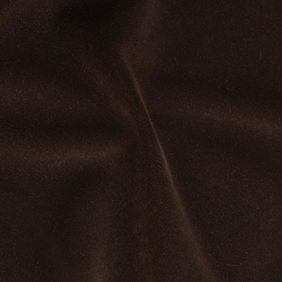 Novel Trek Chocolate in 370 Brown Upholstery Polyester Fire Rated Fabric High Performance Fire Retardant Velvet and Chenille  Solid Velvet   Fabric