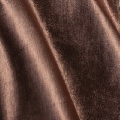 Novel Saphir Brown in 370 Brown Upholstery Viscose  Blend Fire Rated Fabric Fire Retardant Velvet and Chenille   Fabric