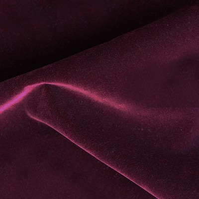 Novel Trek Magenta in 370 Purple Upholstery Polyester Fire Rated Fabric High Performance Fire Retardant Velvet and Chenille  Solid Velvet   Fabric