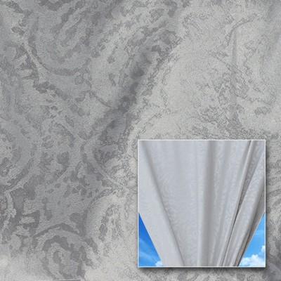 Novel Rose Berry Silver in 371 Silver Drapery Polyester Fire Rated Fabric NFPA 701 Flame Retardant  Classic Jacquard   Fabric