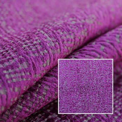 Novel Caspia Magenta in 372 Purple Upholstery Viscose  Blend Fire Rated Fabric Fire Retardant Velvet and Chenille  Patterned Velvet   Fabric