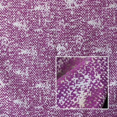 Novel Miramar Magenta in 372 Purple Upholstery Cotton  Blend Fire Rated Fabric Fire Retardant Velvet and Chenille  Patterned Velvet   Fabric