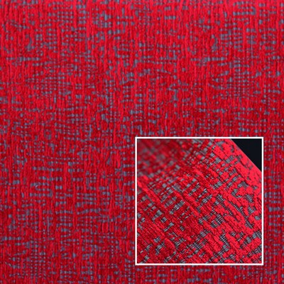 Novel Caspia Fire Red in 372 Red Upholstery Viscose  Blend Fire Rated Fabric Fire Retardant Velvet and Chenille  Patterned Velvet   Fabric