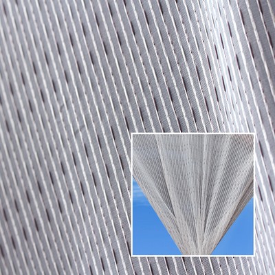 Novel Landsbury Metal in 373 Grey Sheer Polyester Fire Rated Fabric NFPA 701 Flame Retardant  Flame Retardant Sheer  Extra Wide Sheer  Checks and Striped Sheer   Fabric