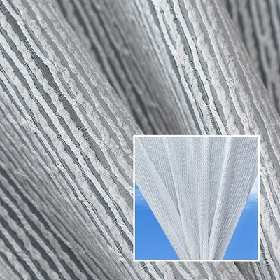 Novel Scala Silver in 373 Silver  Blend Extra Wide Sheer   Fabric
