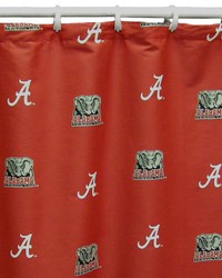 Alabama Crimson Tide Standard Shower Curtain by   