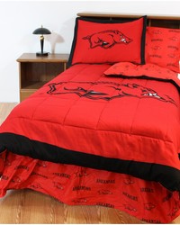 Arkansas Razorbacks Bed in a Bag Queen  With Team Colored Sheets by   