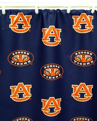 Auburn Tigers Printed Shower Curtain Cover  70 in  x 72 in  by   