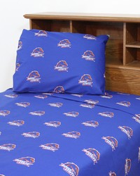 Boise State Broncos Printed Sheet Set  King  Solid by   
