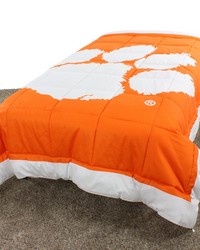 Clemson Tigers 2 Sided Big Logo - Light Comforter - Twin by   