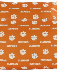 Clemson Tigers Pillowcase Pair King Solid by   