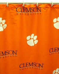 Clemson Tigers Standard Shower Curtain by   