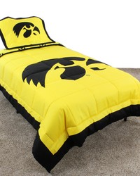 Iowa Hawkeyes Reversible Comforter Set  Queen by   