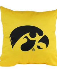 Iowa Hawkeyes 16in x 16in Decorative Pillow - 2 ColorsUnique Logos on Both Sides by   