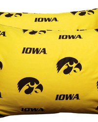 Iowa Hawkeyes Pillowcase Pair King Solid by   