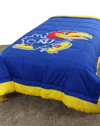 Kansas Jayhawks 2 Sided Big Logo - Light Comforter - Twin by   