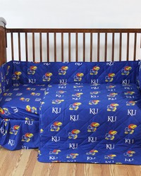 Kansas Jayhawks Crib Bedding Set by   
