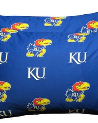 Kansas Jayhawks Pillowcase Pair King Solid by   