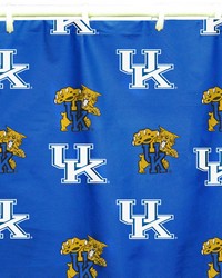 Kentucky Wildcats Printed Shower Curtain Cover  70 in  x 72 in  by   