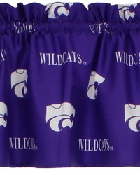 Kansas State Wildcats Printed Curtain Valance  84 in  x 15 in  by   