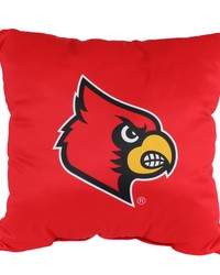 Louisville Cardinals 16in x 16in Decorative Pillow - 2 ColorsUnique Logos on Both Sides by   