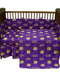 Louisiana State University Tigers 5 piece Baby Crib Set by   