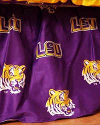 Louisiana State University Tigers Printed Dust Ruffle  King by   
