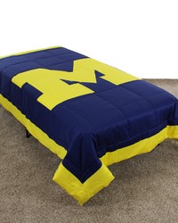 Michigan Wolverines Light Comforter - Panel / Panel - Twin by   