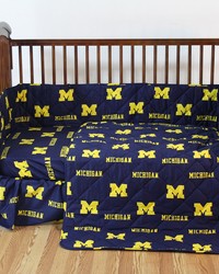 Michigan Wolverines Crib Bedding Set by   