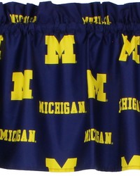 Michigan Wolverines Printed Curtain Valance  84 in  x 15 in  by   