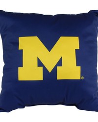 Michigan Wolverines 16in x 16in Decorative Pillow - 2 ColorsUnique Logos on Both Sides by   