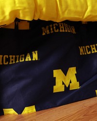 Michigan Wolverines Printed Dust Ruffle  Twin by   