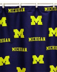 Michigan Wolverines Standard Shower Curtain Michigan Wolverines Standard Shower Curtain by