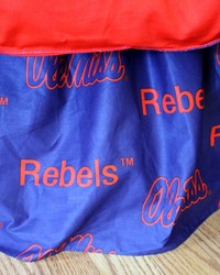Mississippi Rebels Printed Dust Ruffle  Full by   