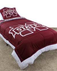 Mississippi State Bulldogs Reversible Comforter Set  Queen by   