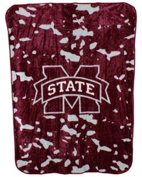 Mississippi State Bulldogs 63in x 86in Raschel Throw Blanket by   