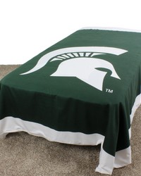 Michigan State Spartans Duvet Cover - Twin by   