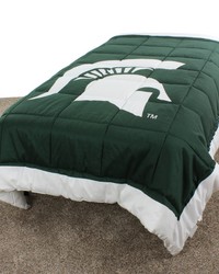 Michigan State Spartans 2 Sided Big Logo - Light Comforter - Twin by   