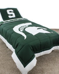 Michigan State Spartans Reversible Comforter Set  Full by   