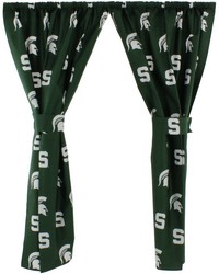 Michigan State Spartans Printed Curtain Panels 42 in  x 63 in  by   