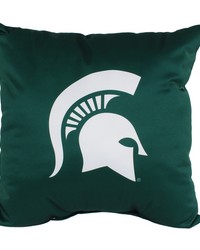 Michigan State Spartans 16in x 16in Decorative Pillow - 2 ColorsUnique Logos on Both Sides by   