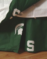 Michigan State Spartans Printed Dust Ruffle  King by   