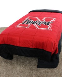 Nebraska Cornhuskers 2 Sided Big Logo - Light Comforter - King by   