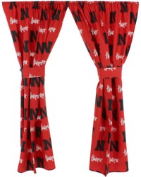 Nebraska Huskers Printed Curtain Panels 42 in  x 63 in  by   