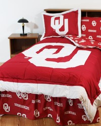Oklahoma Sooners Bed in a Bag Twin  With Team Colored Sheets by   