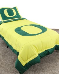 Oregon Ducks Reversible Comforter Set  Queen by   