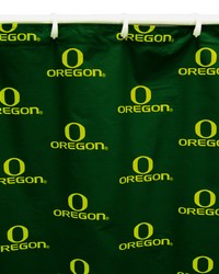 Oregon Ducks Printed Shower Curtain Cover  70 in  x 72 in  by   
