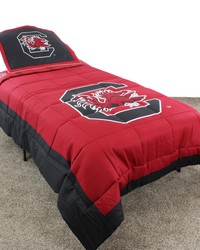 South Carolina Gamecocks Reversible Comforter Set  Queen by   