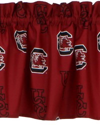 South Carolina Gamecocks Printed Curtain Valance  84 in  x 15 in  by   